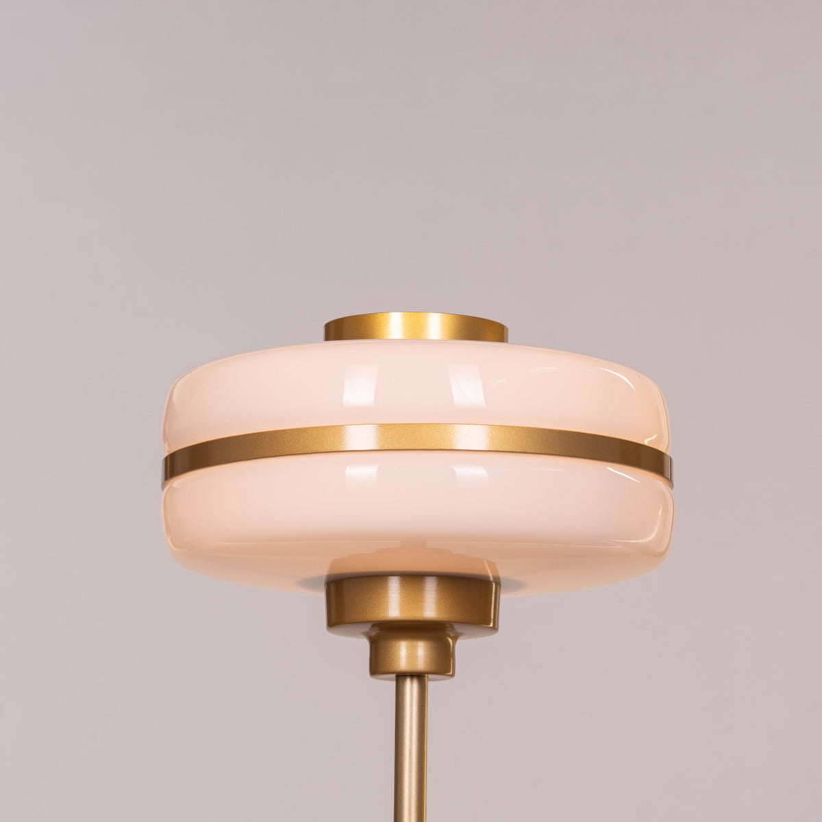 Only Way To Live (Gold, White) Table Lamp