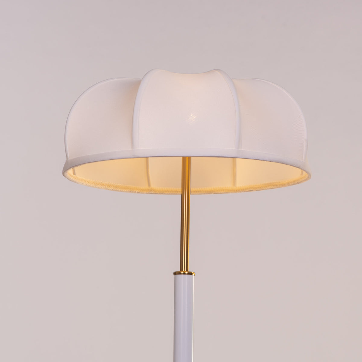 Damsel Duty (Gold, White) Table Lamp