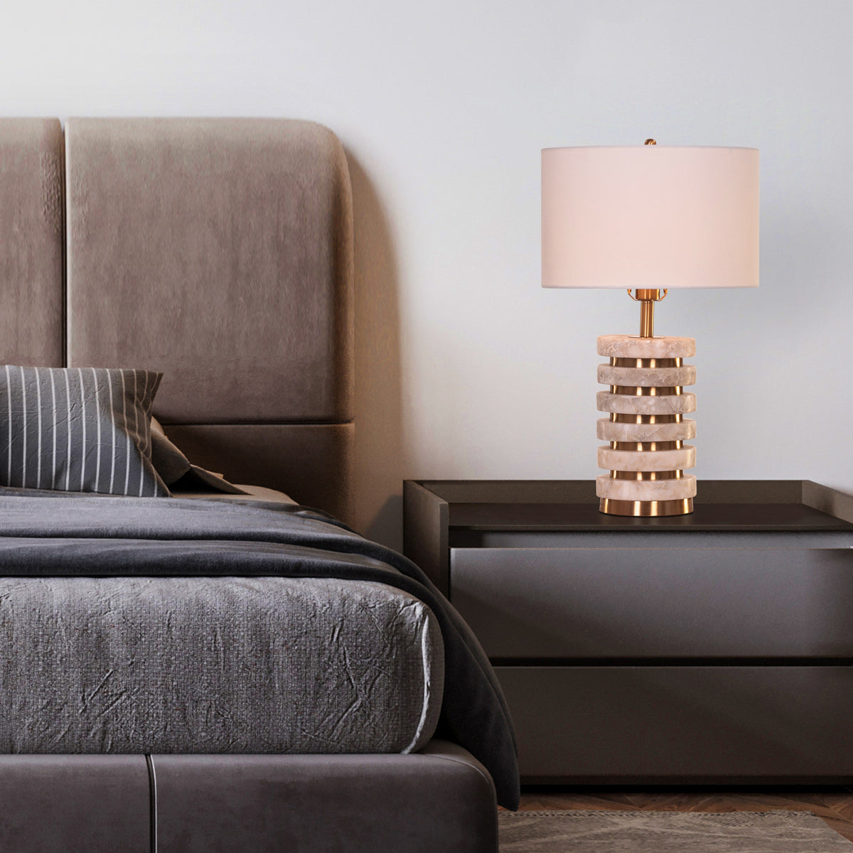 Never Have I Ever (Gold) Marble Table Lamp