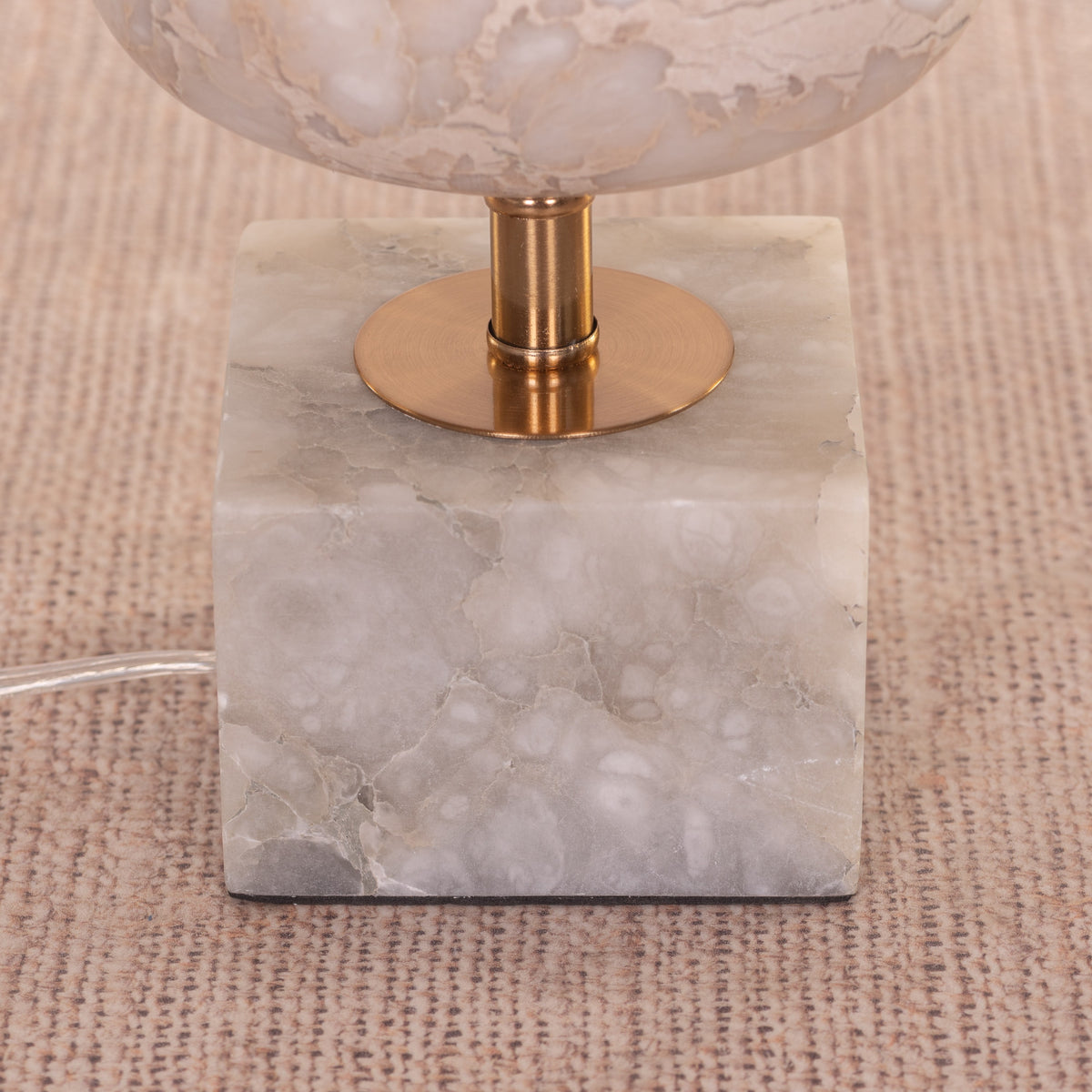 Hands On My Face (Gold) Marble Table Lamp
