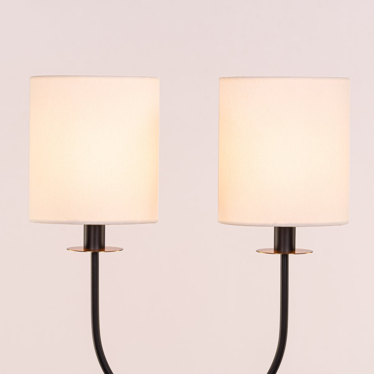 Remus and Romulus (Black) Fabric Table Lamp