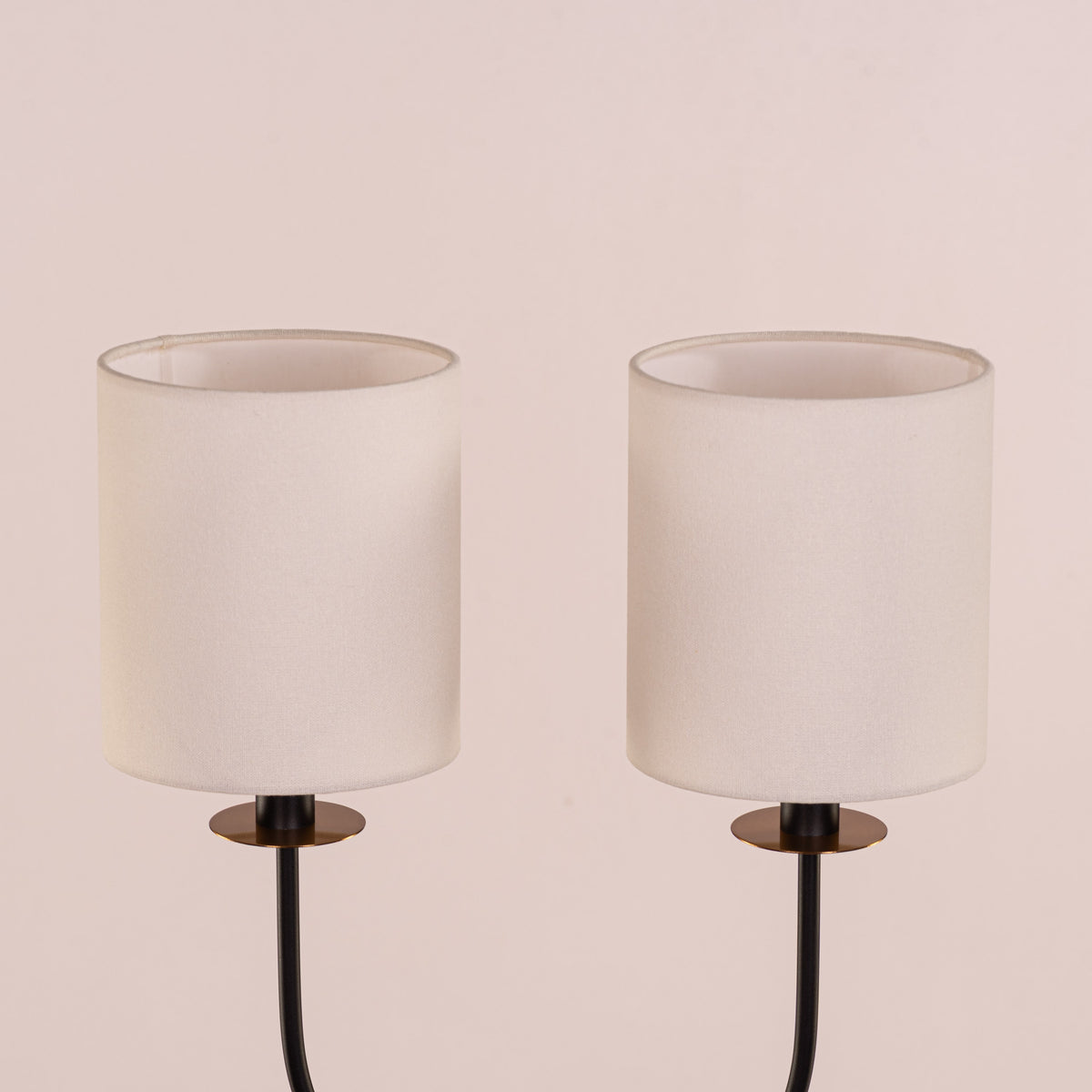 Remus and Romulus (Black) Fabric Table Lamp
