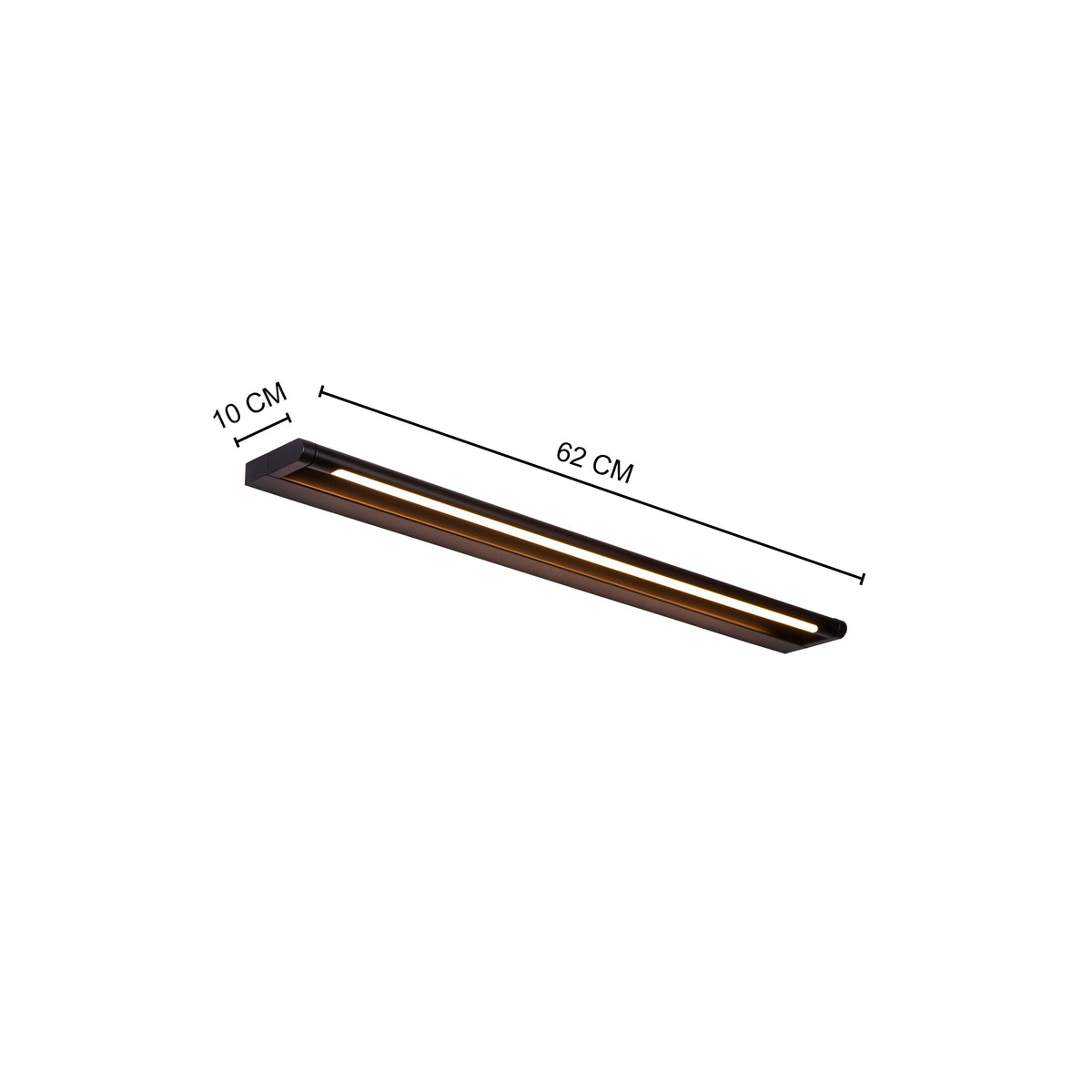 Snapshot (Small, Black, Built-In LED) Vanity Light