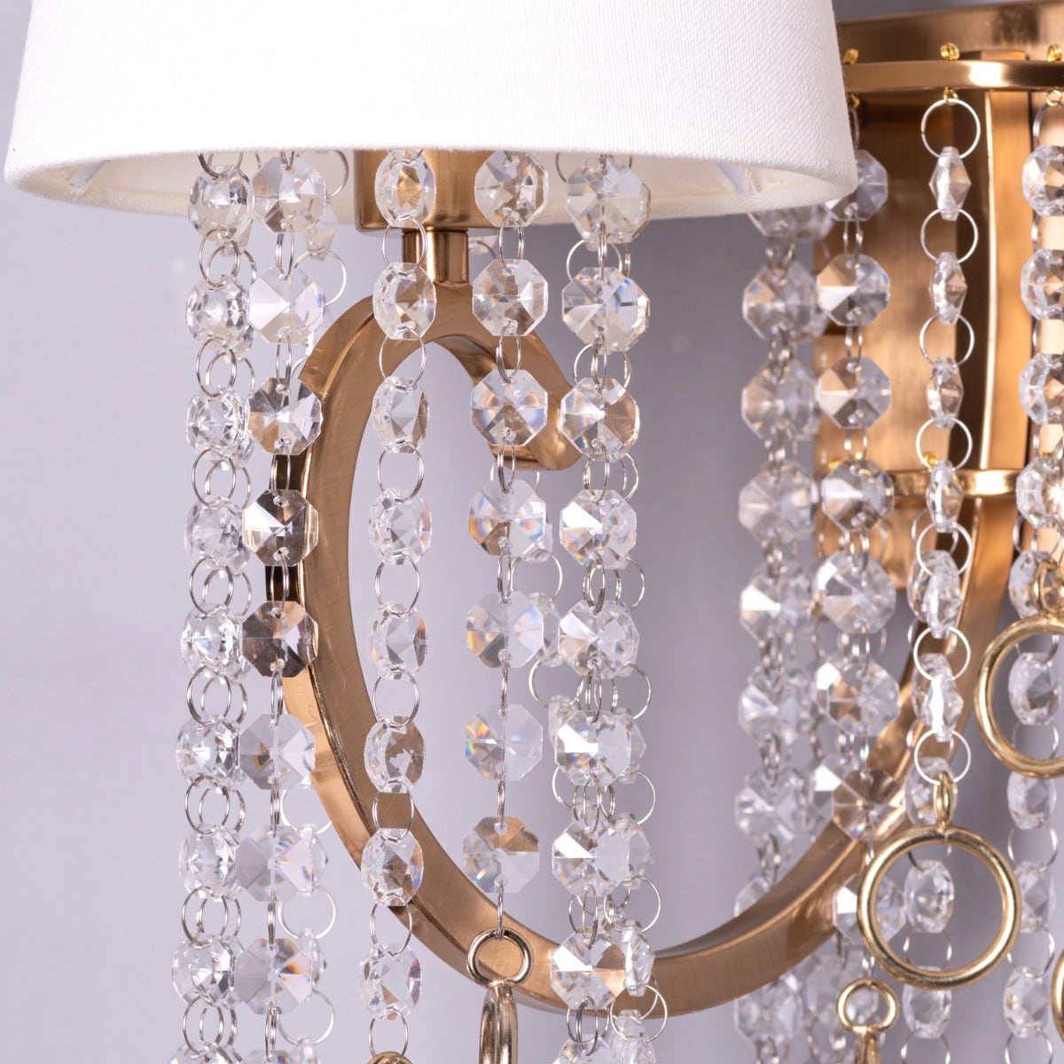 Myth & Magic (Gold, White) Crystal Wall Light