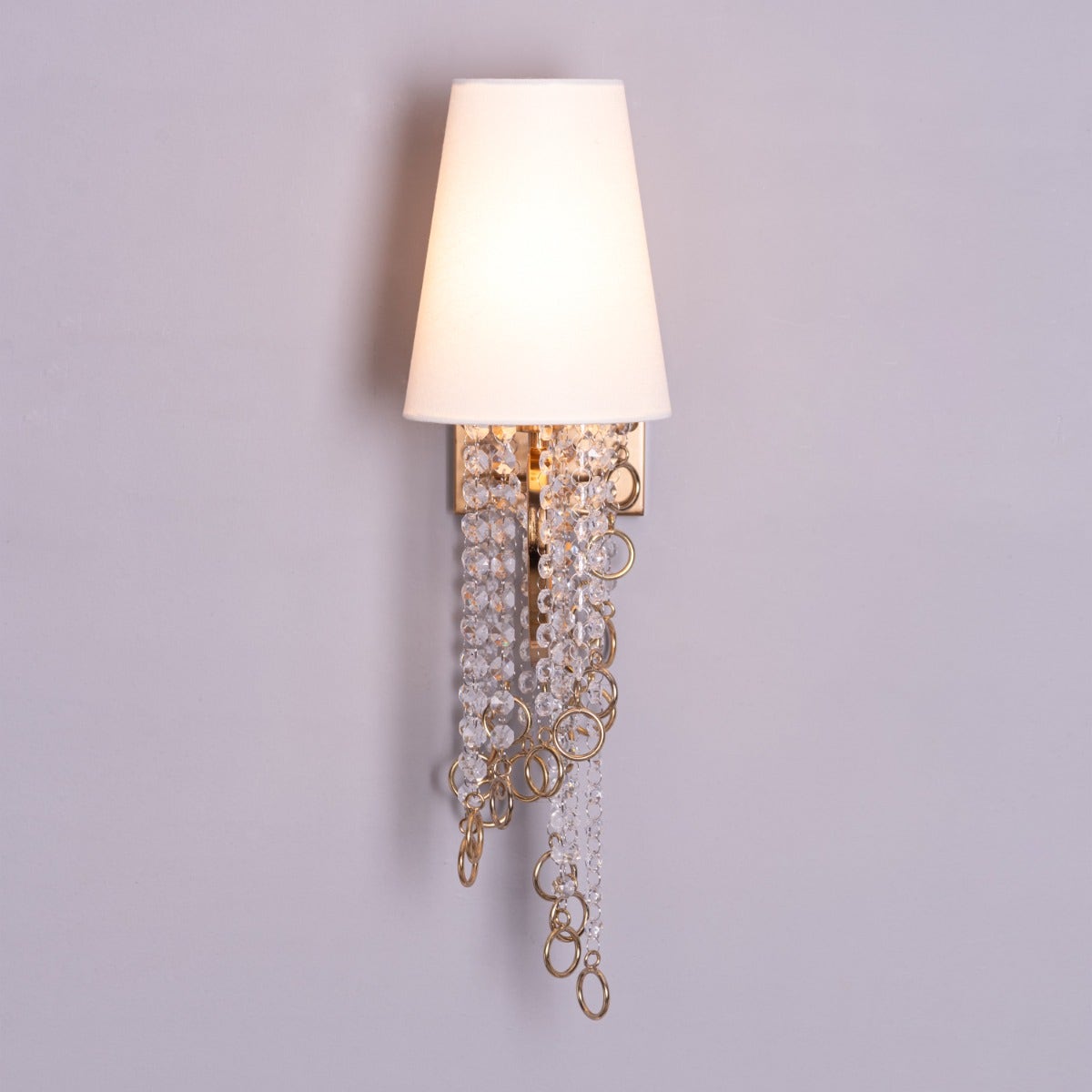 Myth & Magic (Gold, White) Crystal Wall Light