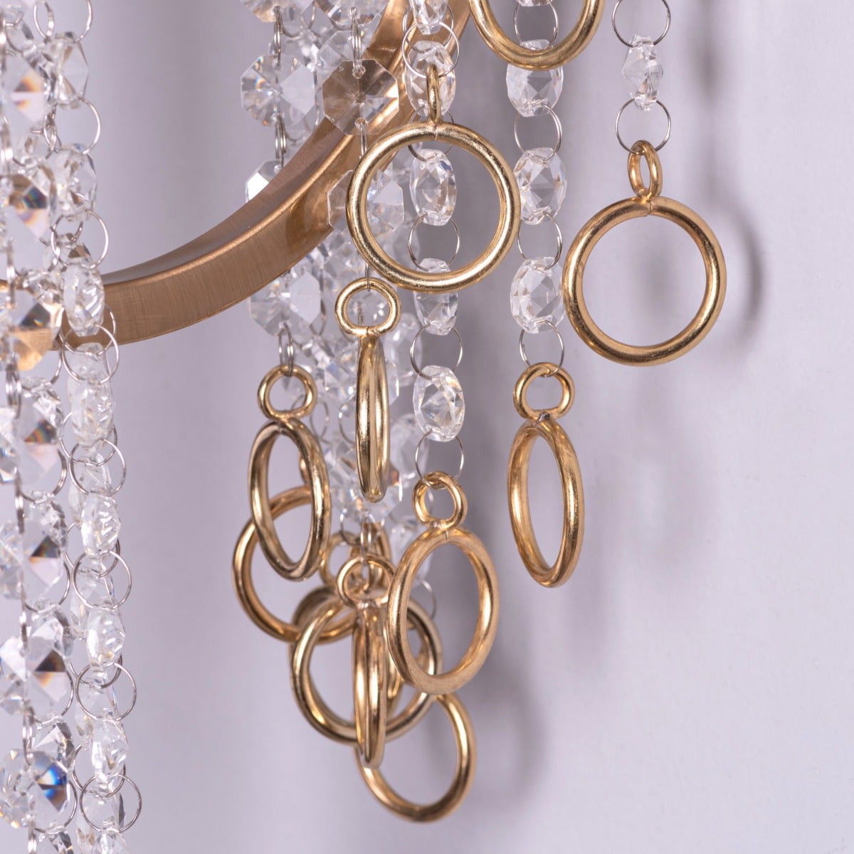 Myth & Magic (Gold, White) Crystal Wall Light
