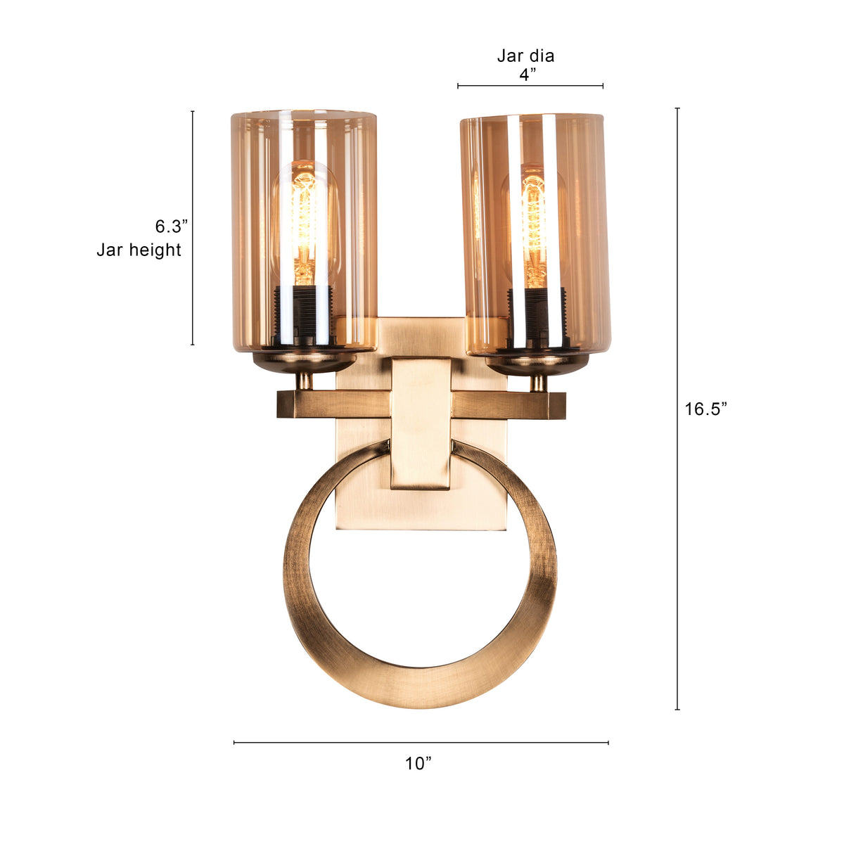 Game Over (Gold, Amber) Signature Glass Wall Light