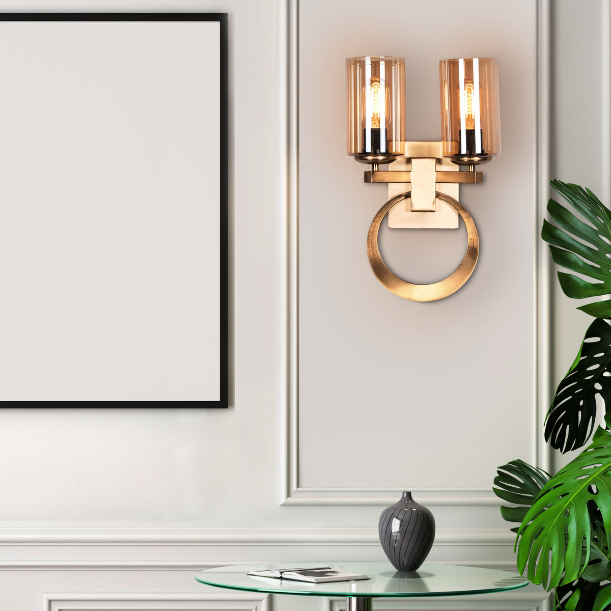 Game Over (Gold, Amber) Signature Glass Wall Light