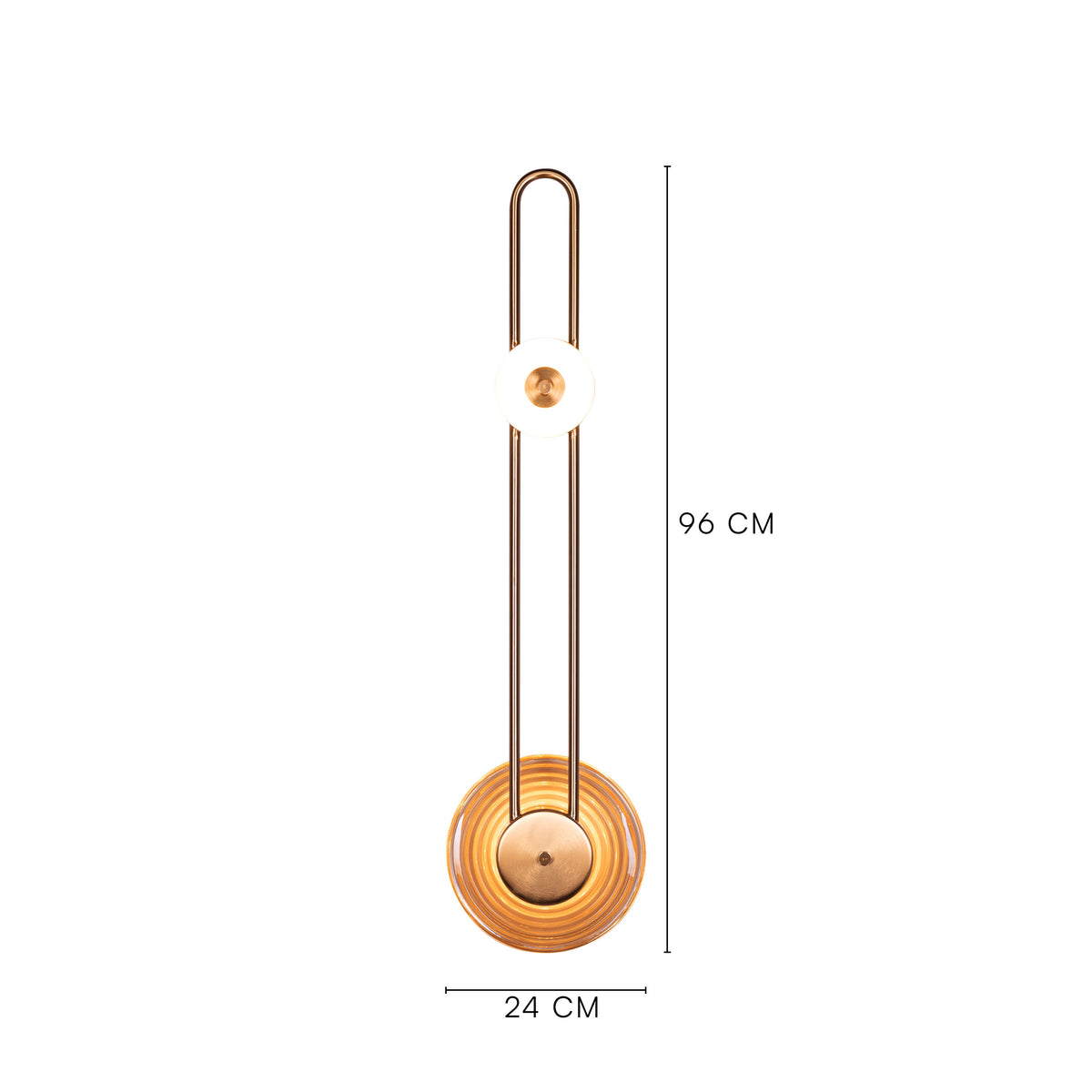 Sunkissed (Gold, Amber, 3 Color LED) Wall Light