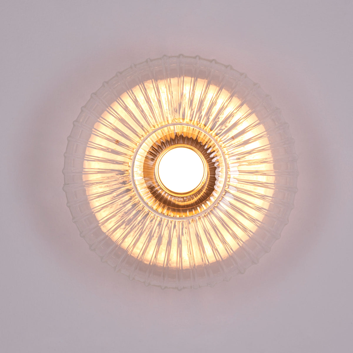 You Are My More (Gold) Textured Glass Wall Light