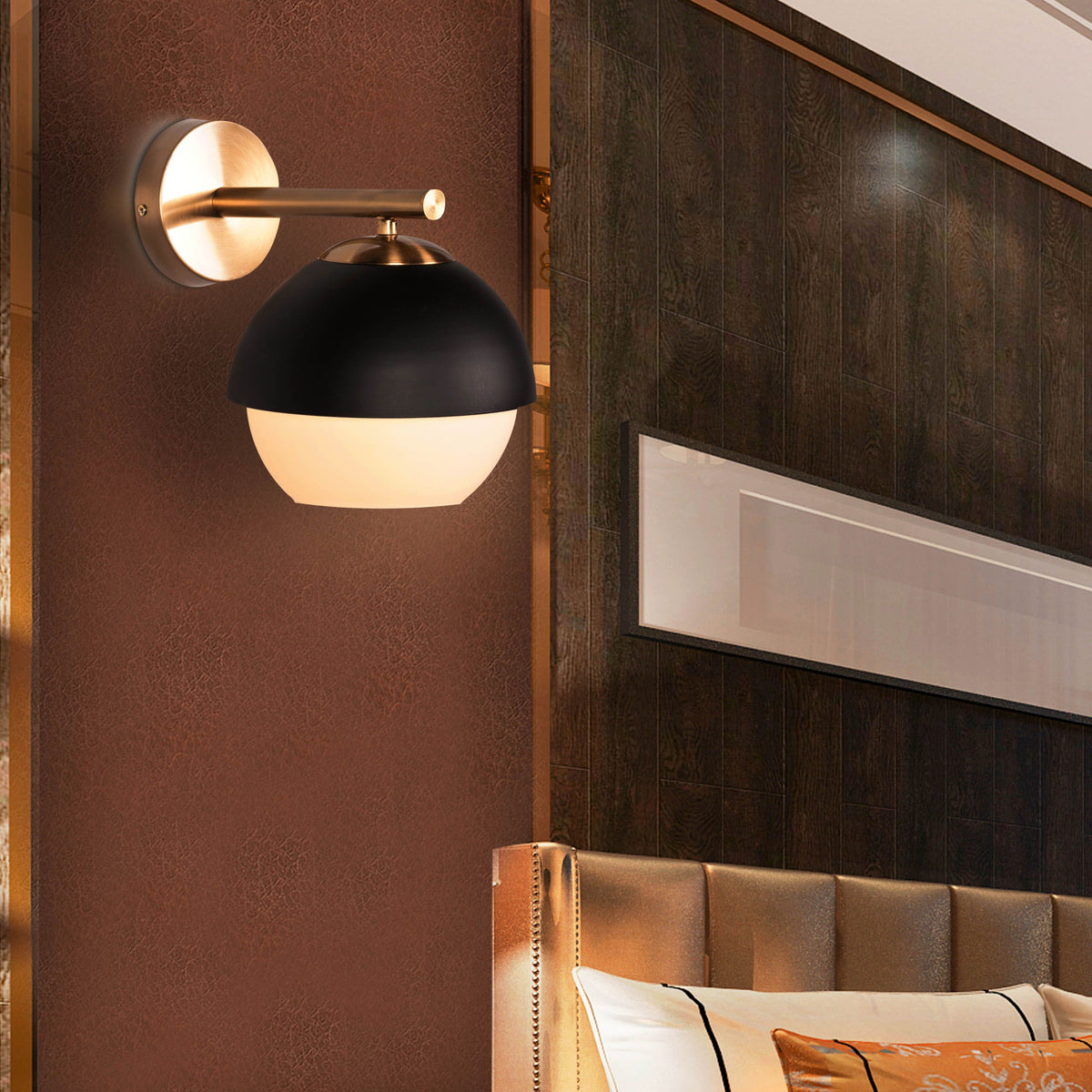 Addiction (Gold, Black) Wall Light