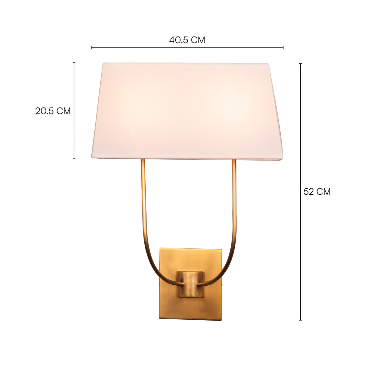 Let It Be (Gold, Off White) Wall Light