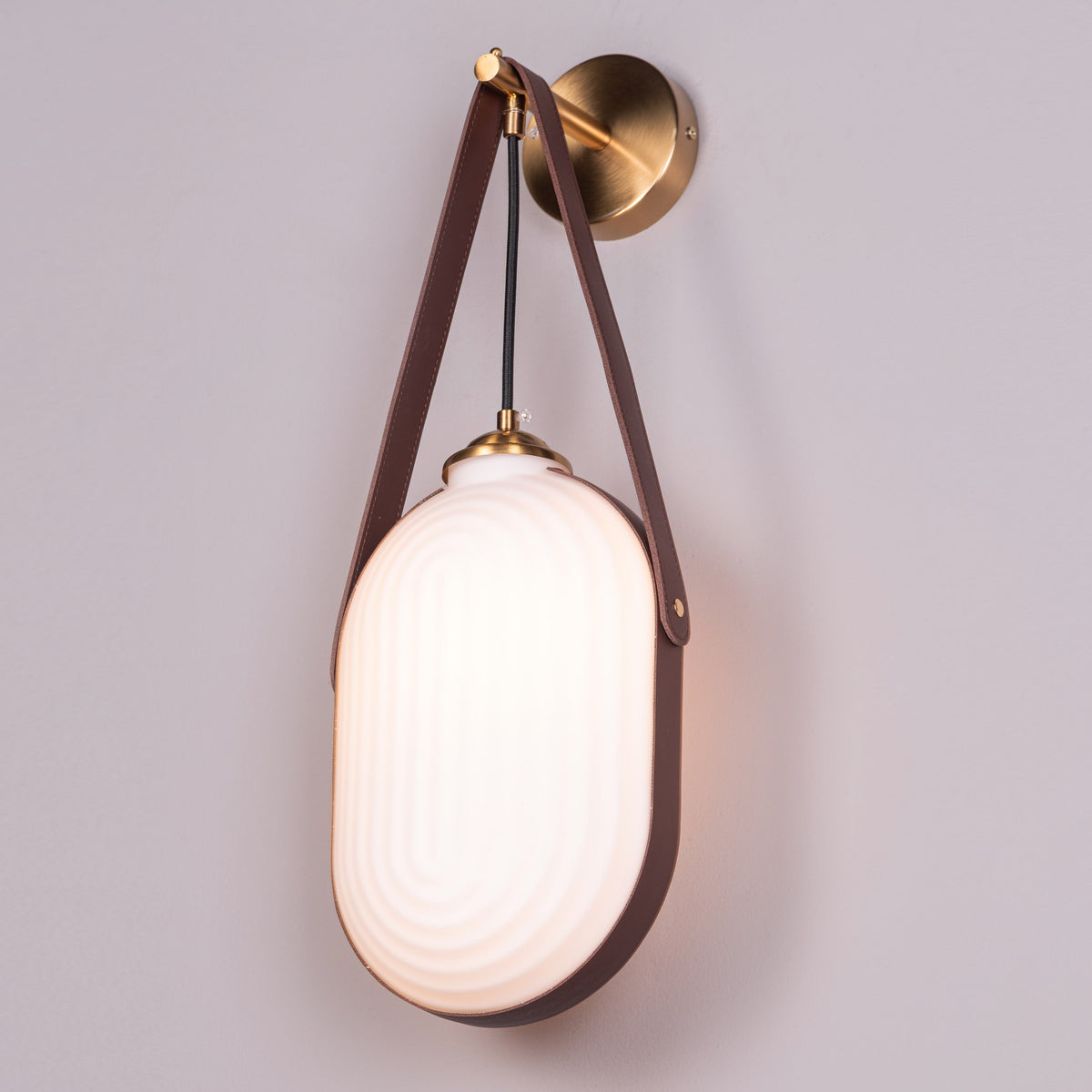 Music For My Soul (Gold, White) Frosted Glass Wall Light