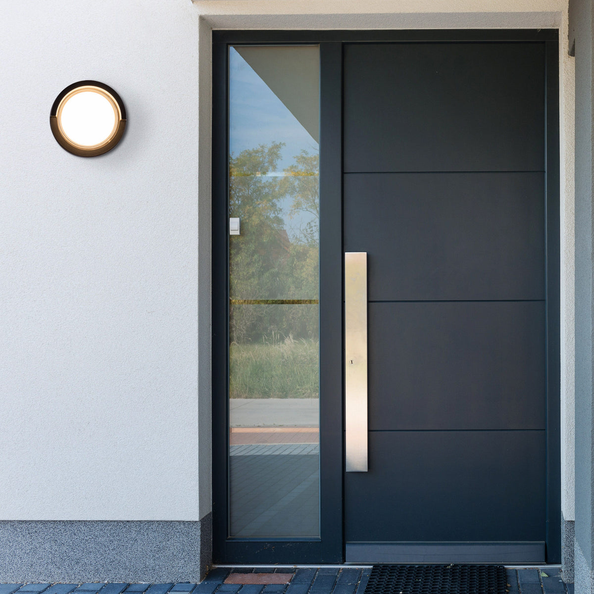 Fade Away (Small, Black, LED) Outdoor Wall Light