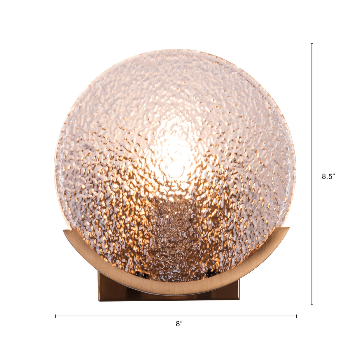 Legacy (Round, Gold) Glass Wall Light