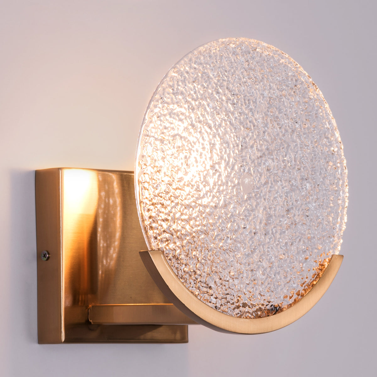 Legacy (Round, Gold) Glass Wall Light