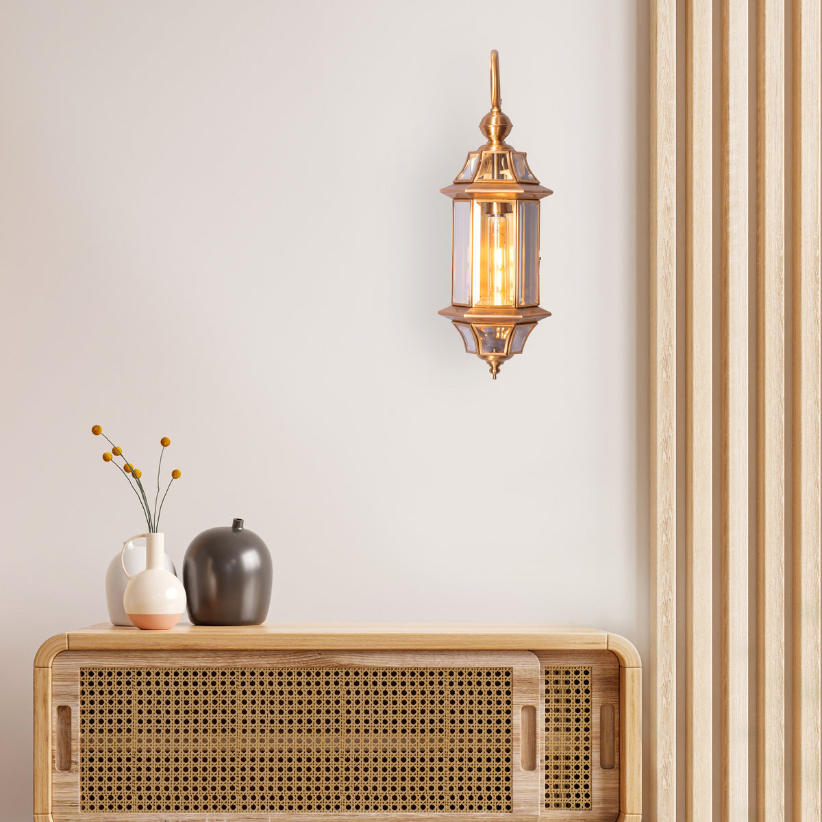 Flame To A Moth (Copper) Outdoor Shade Area Wall Light