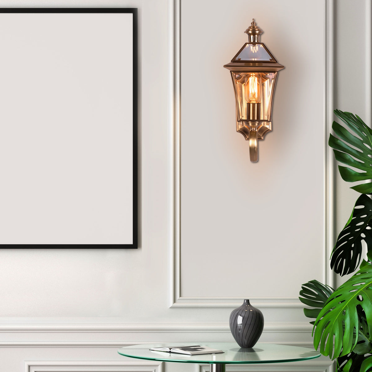 Moth To A Flame (Copper) Outdoor Shade Area Wall Light