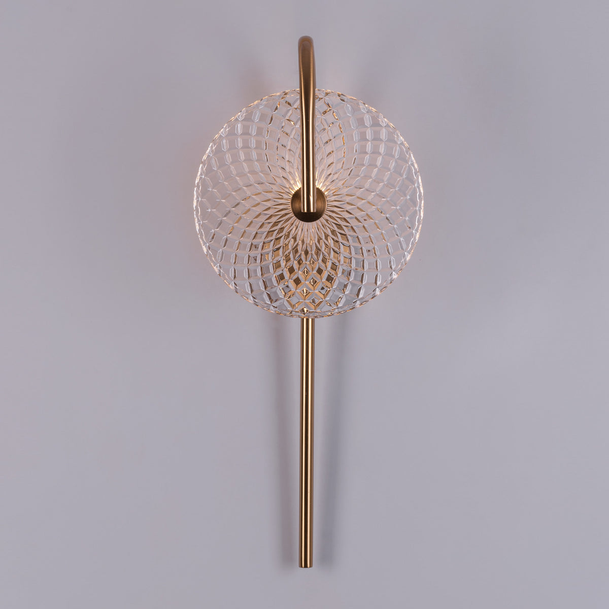 Call Your Name Signature (Gold) Textured Glass Wall Light