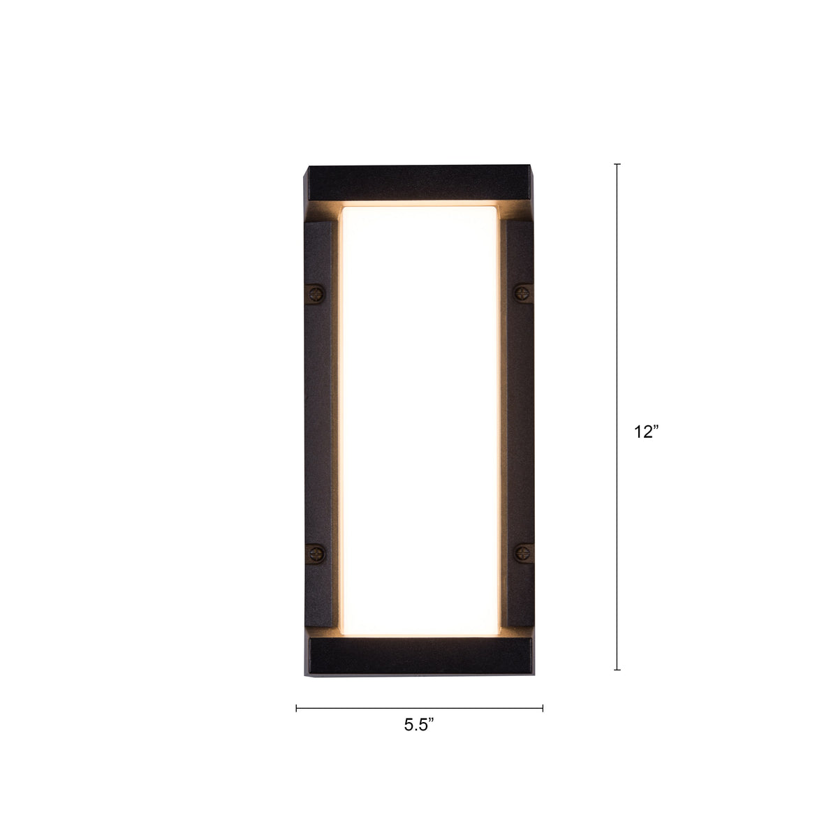 Come Alive (Big, Black, LED) Outdoor Wall Light