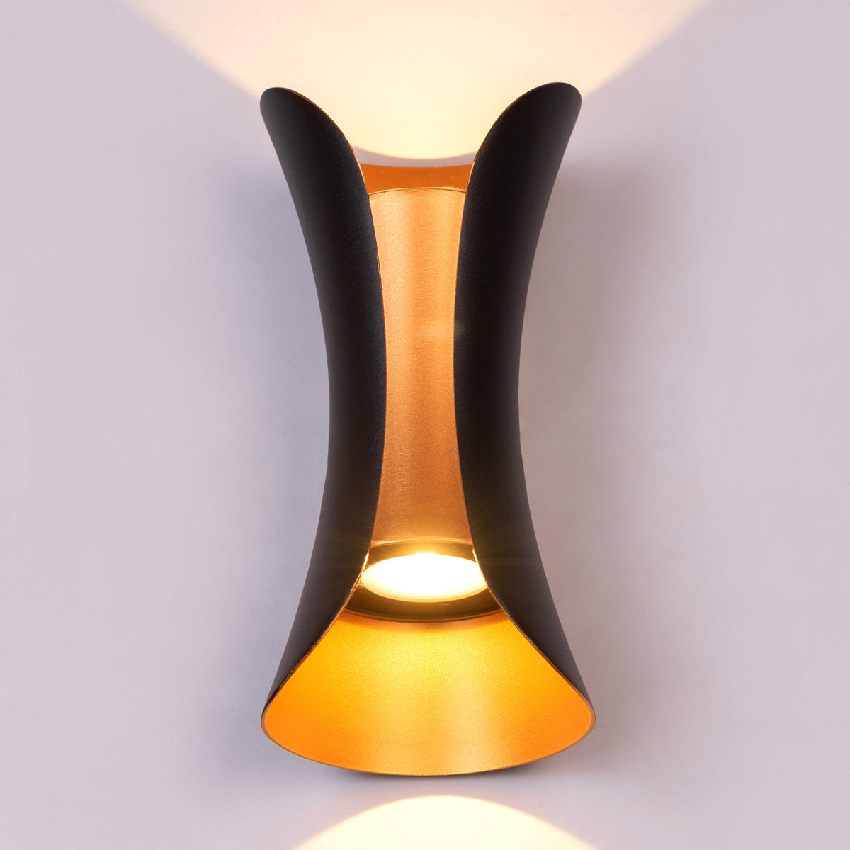 مصباح جداري Amalfi (أسود، LED مدمج) للاستخدام الداخلي/الخارجي (معدل حماية IP65)
