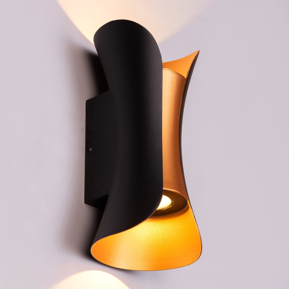 Amalfi (Black, Built-in LED) Indoor/Outdoor Wall Light (IP65 Rated)