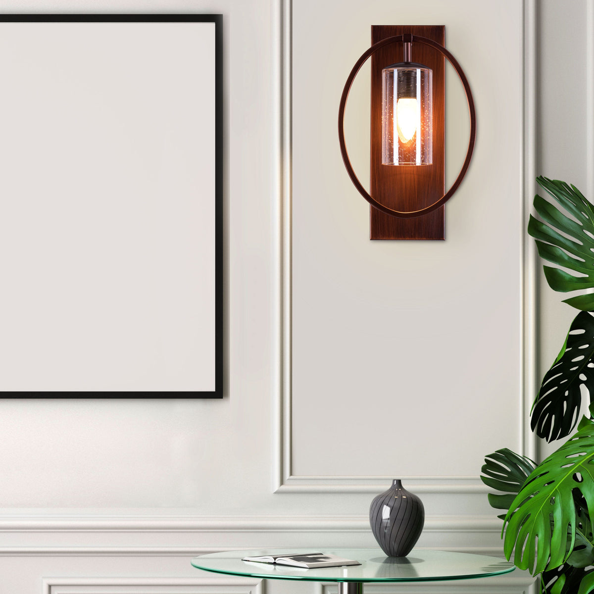 Play The Game (Coffee, Amber) Signature Glass Wall Light