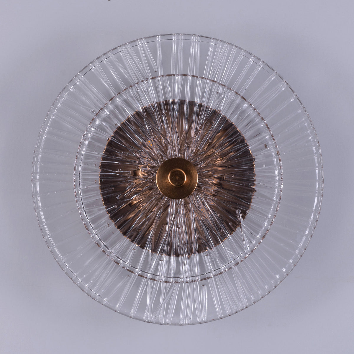 Feel My Crown (Gold) Textured Glass Wall Light