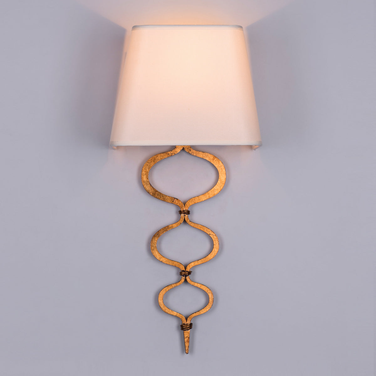Sunlit (Cream, Gold, Foil Finish) Wall Light