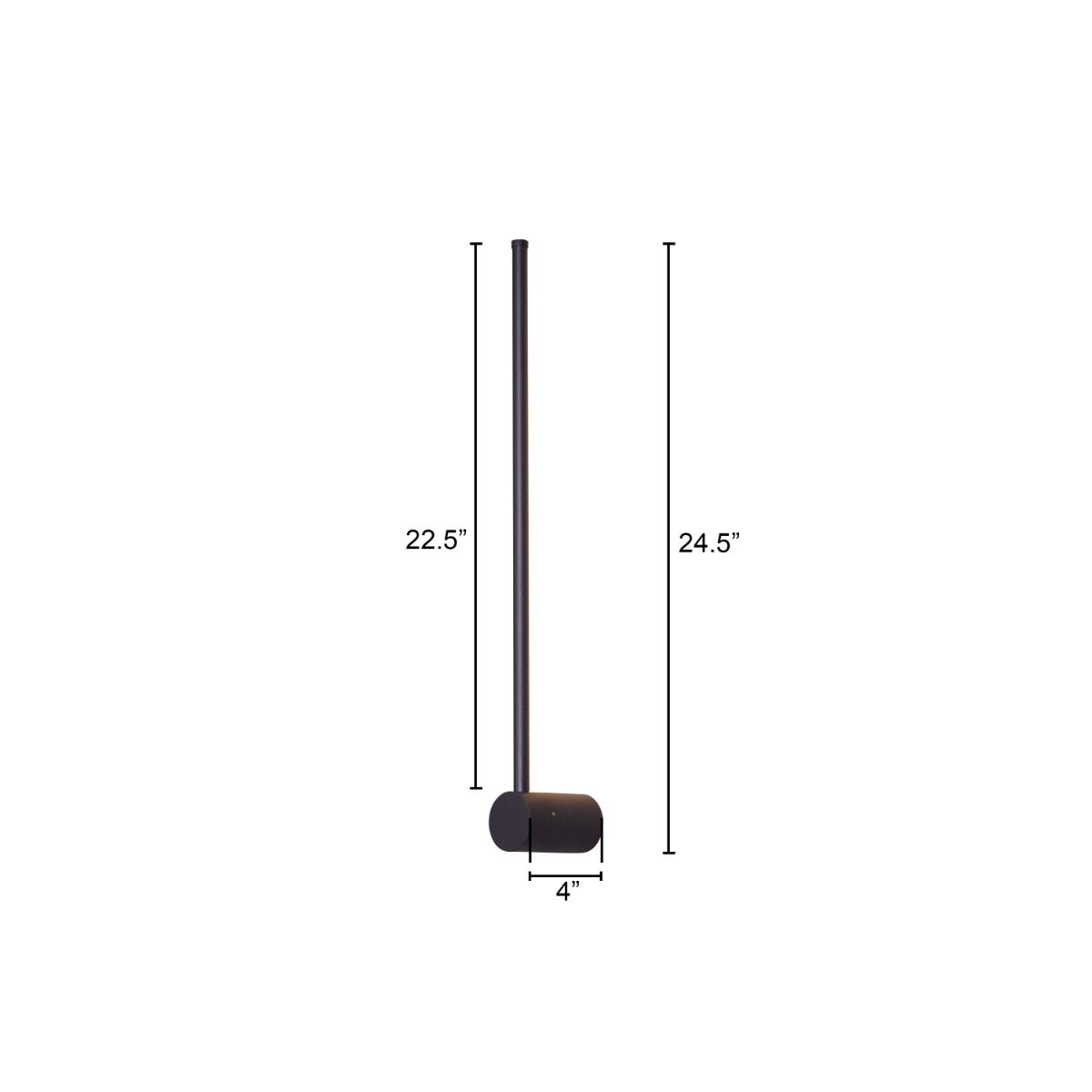 Take A Walk (Black, Dimmable 3-Color LED With Remote Control) Wall Light