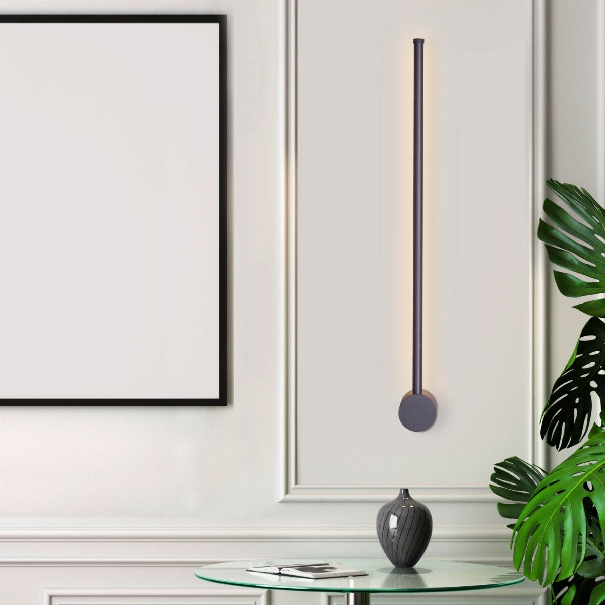 Take A Walk (Black, Dimmable 3-Color LED With Remote Control) Wall Light