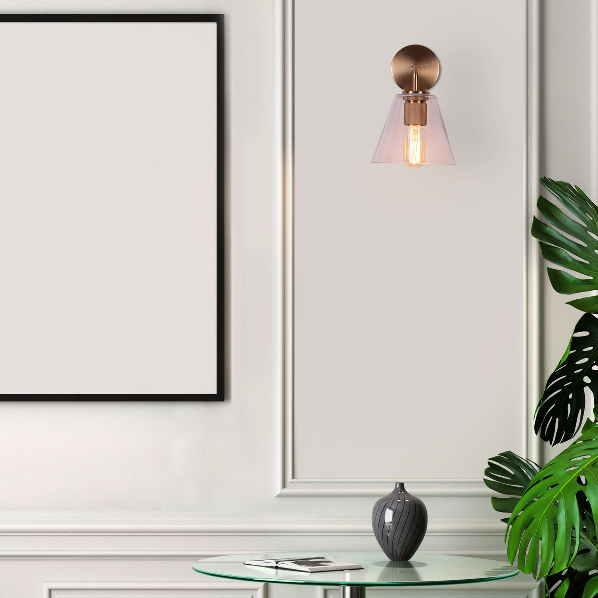 Glow Maze (Gold) Glass Wall Light