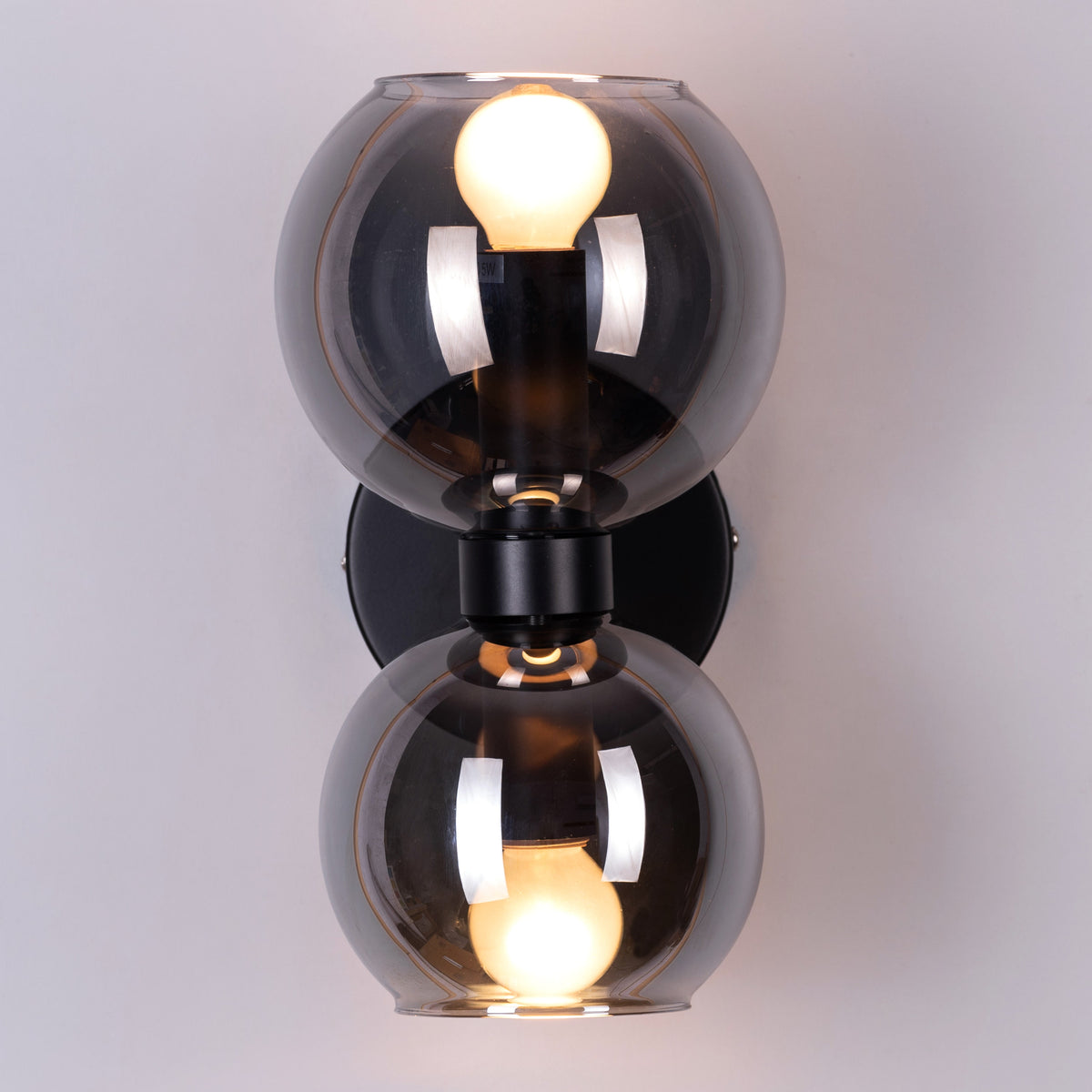 Afloat (Black, Smokey Grey) Glass Wall Light