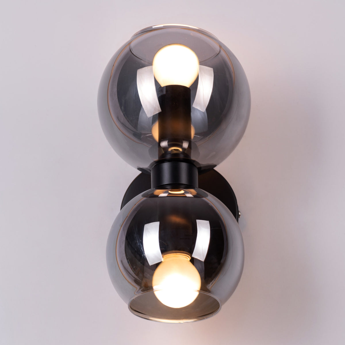 Afloat (Black, Smokey Grey) Glass Wall Light