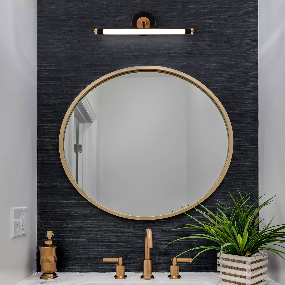 Superhit (Small, Black, Built-In LED) Picture Wall Light
