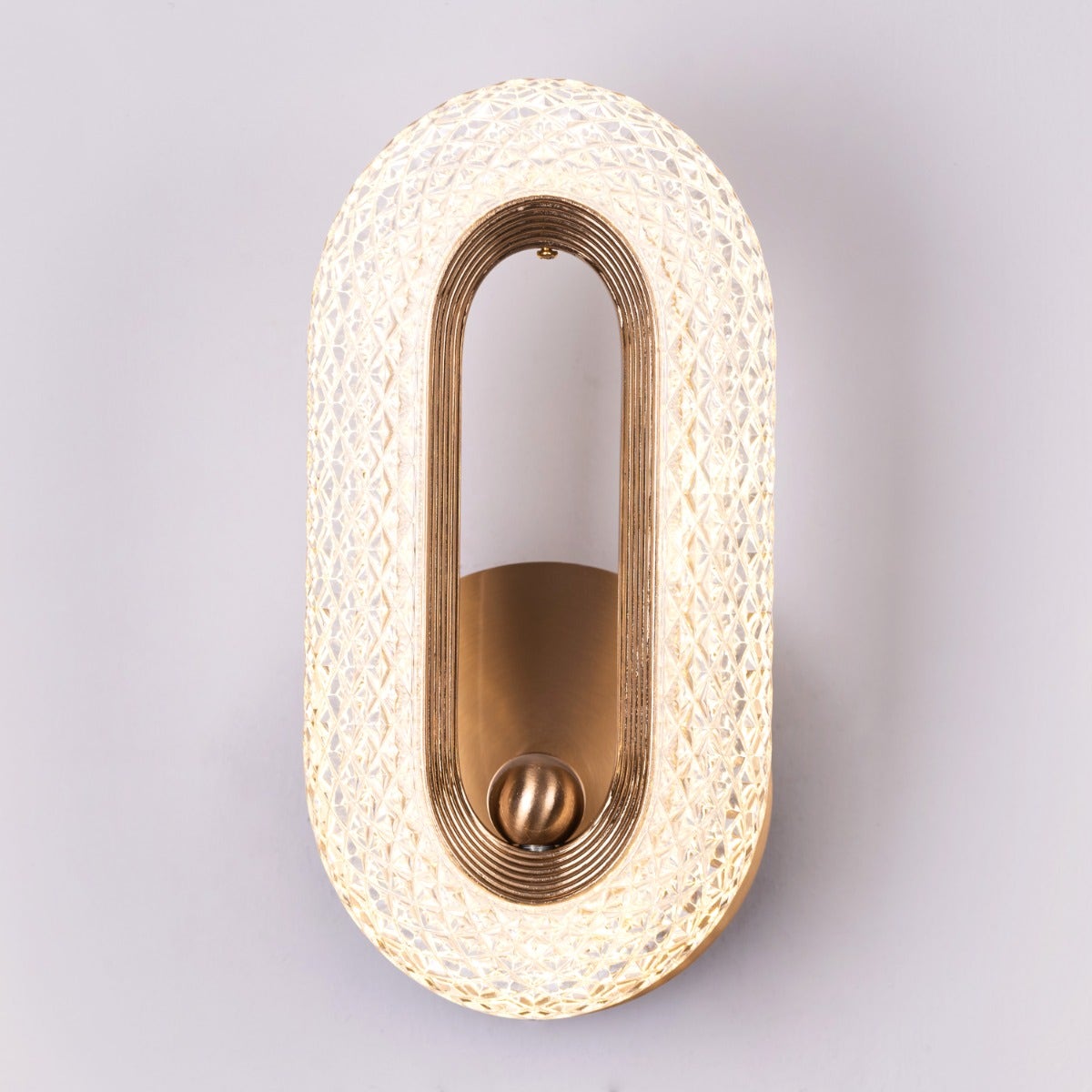 Glowed Up (Gold, Dimmable LED with Remote Control) Wall Light