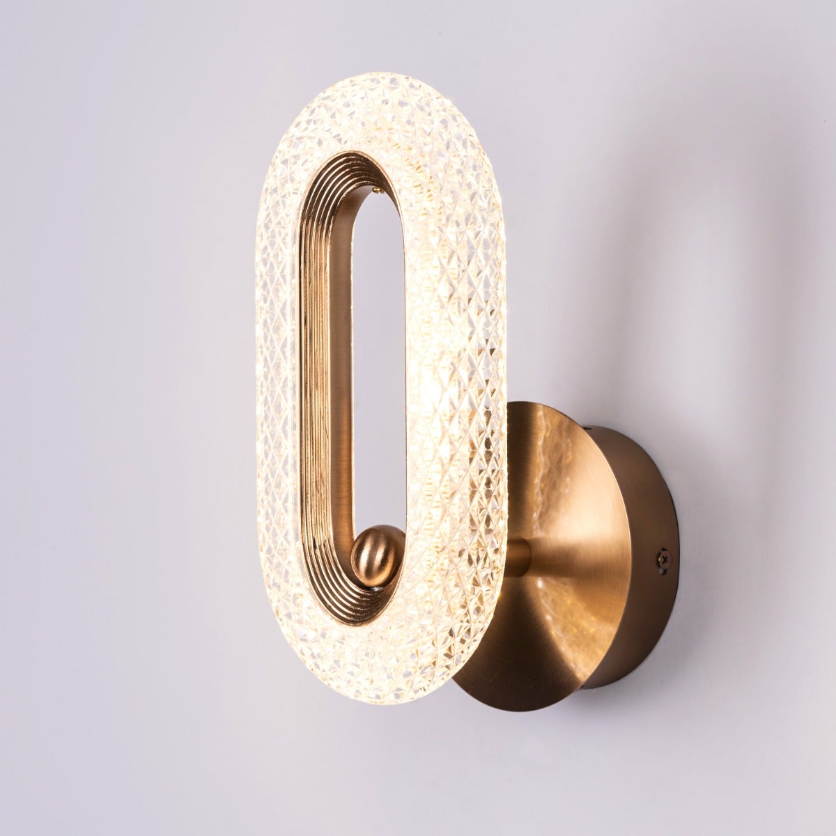 Glowed Up (Gold, Dimmable LED with Remote Control) Wall Light