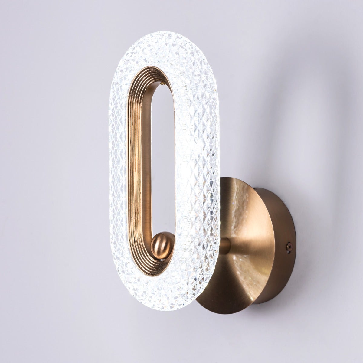 Glowed Up (Gold, Dimmable LED with Remote Control) Wall Light