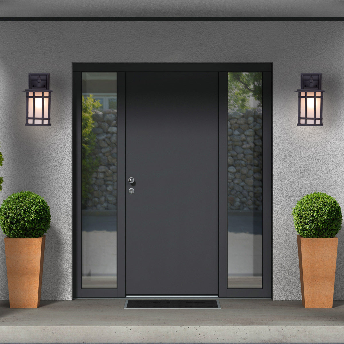 Pulsar (Black) Outdoor / Indoor Wall Light