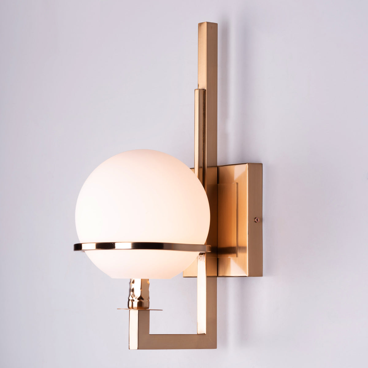 Game On (Gold, Milky White) Glass Wall Light