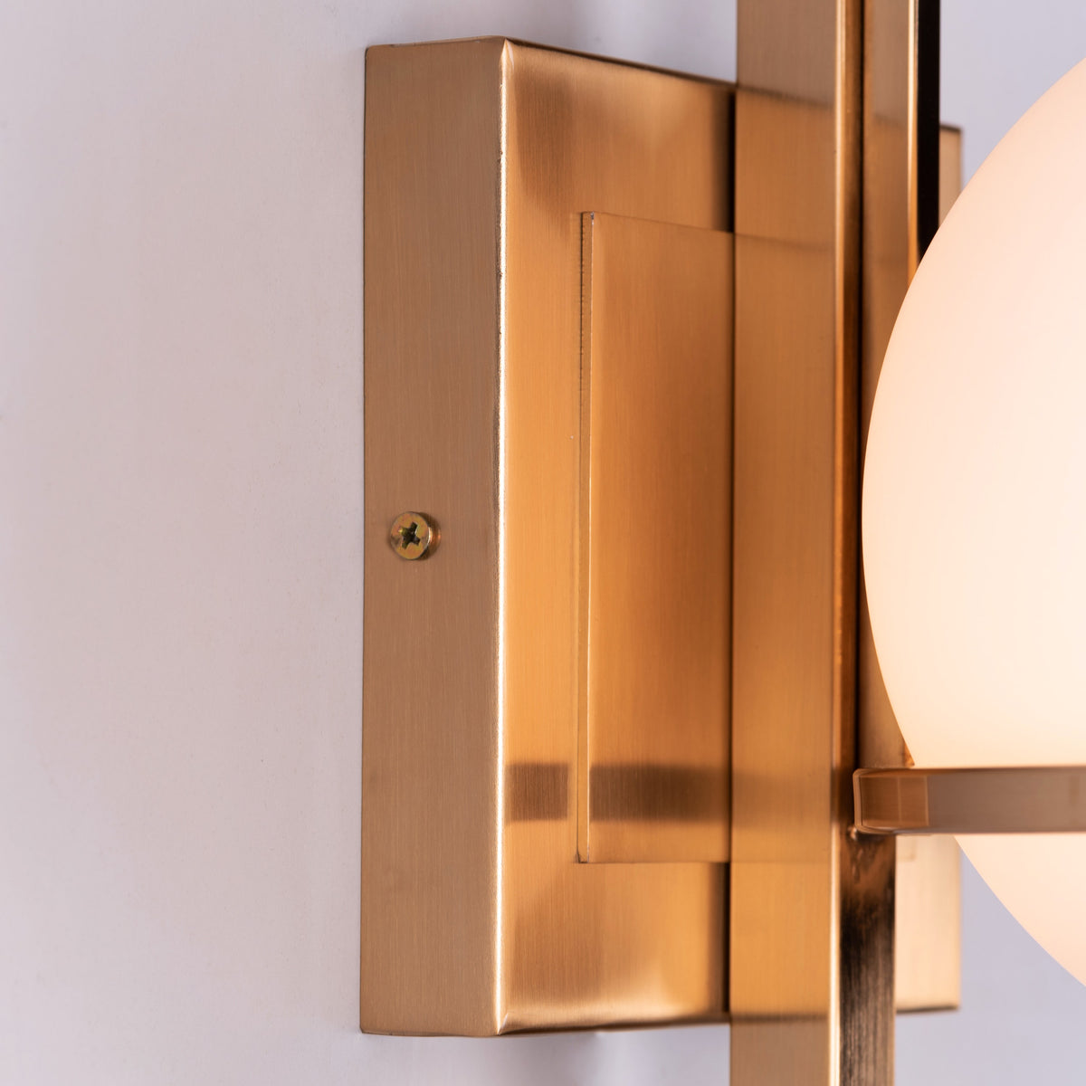 Game On (Gold, Milky White) Glass Wall Light