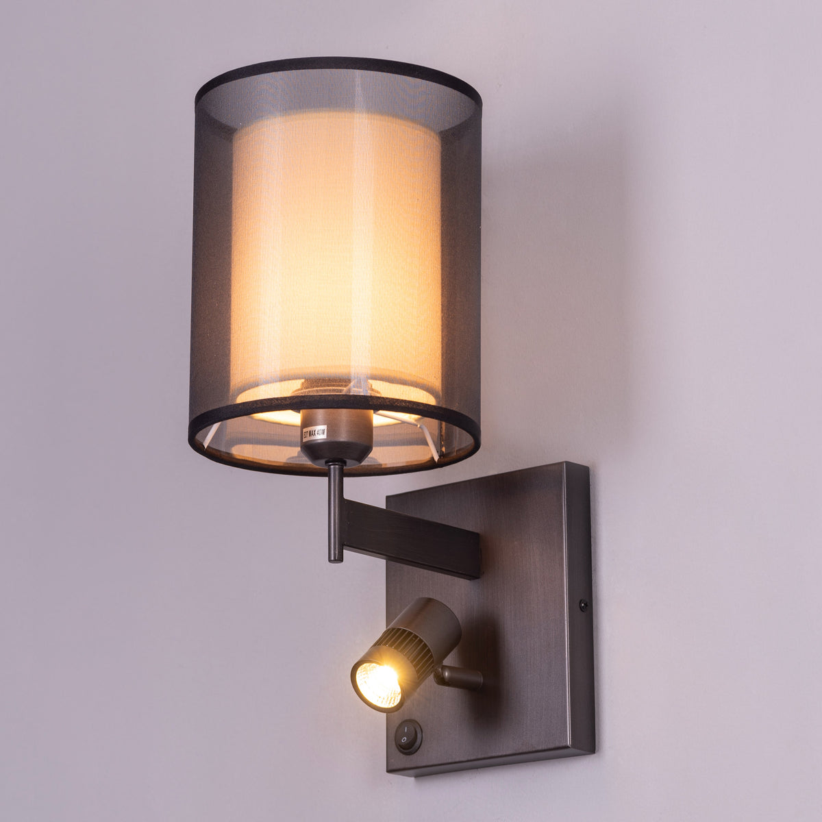 Read Me Like A Book Bedside (Coffee, LED Downlight) Wall Light