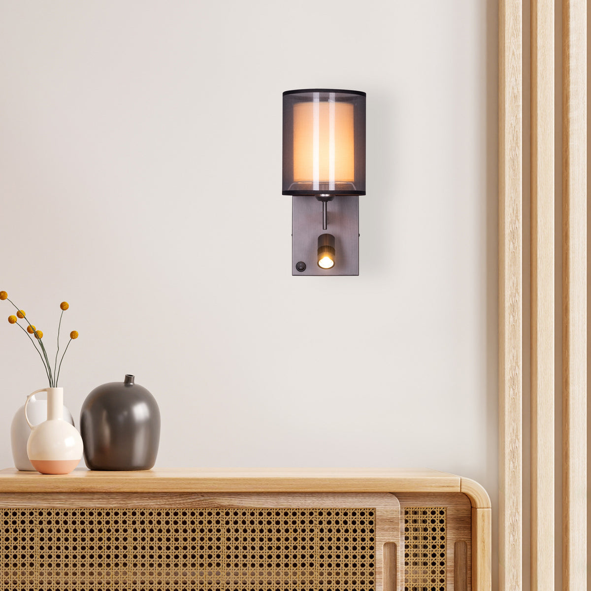 Read Me Like A Book Bedside (Coffee, LED Downlight) Wall Light