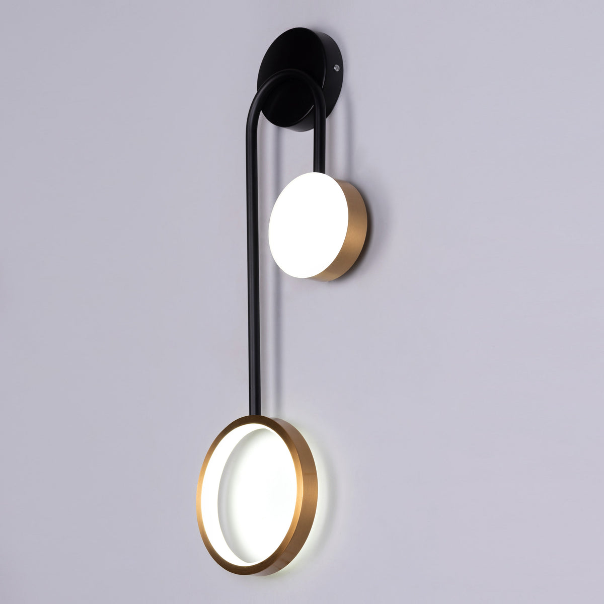 New Season Signature (Black, Gold, Built-In LED) Wall Light
