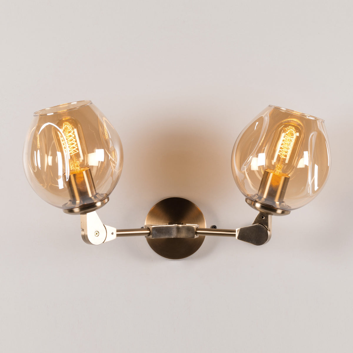 Games People Play (Gold, Amber) Glass Wall Light