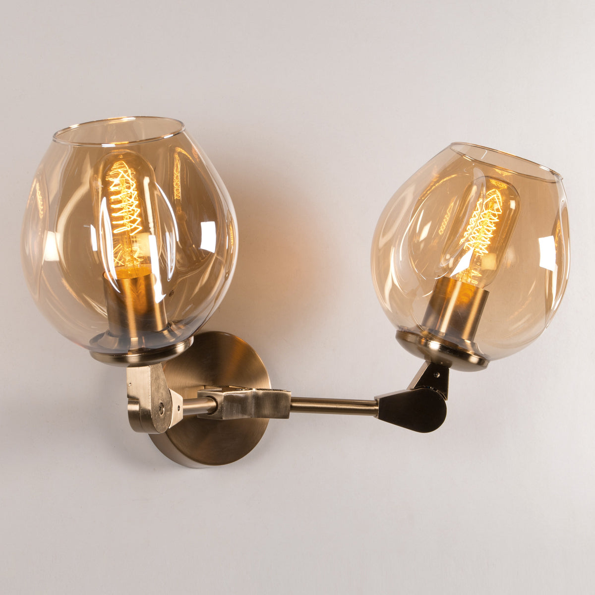 Games People Play (Gold, Amber) Glass Wall Light