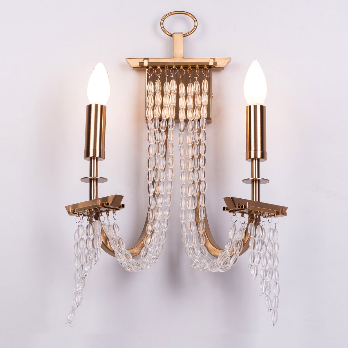 Cupids Kiss (Gold) Crystal Wall Light