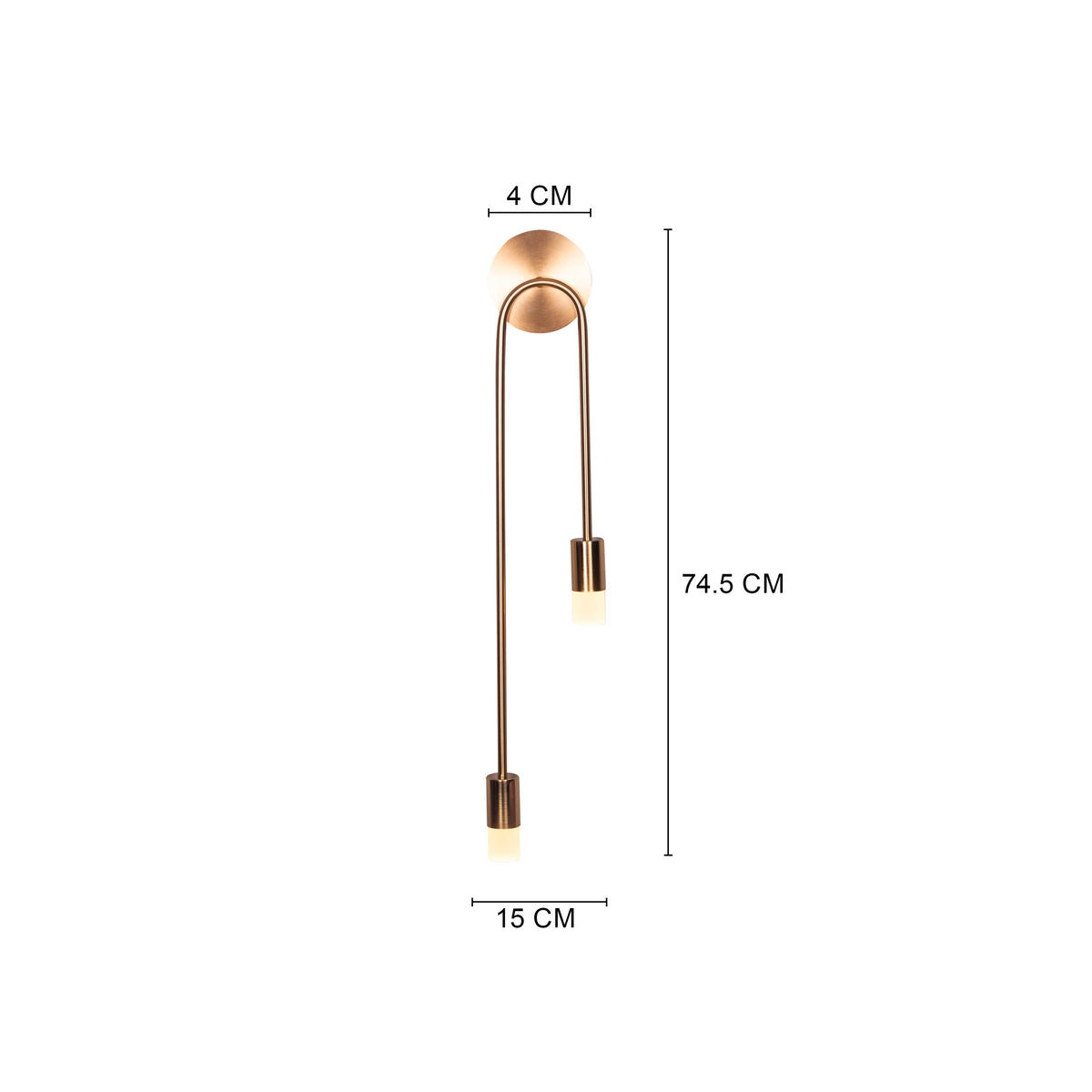 Homecoming (Large, Gold, Built-In LED) Wall Light