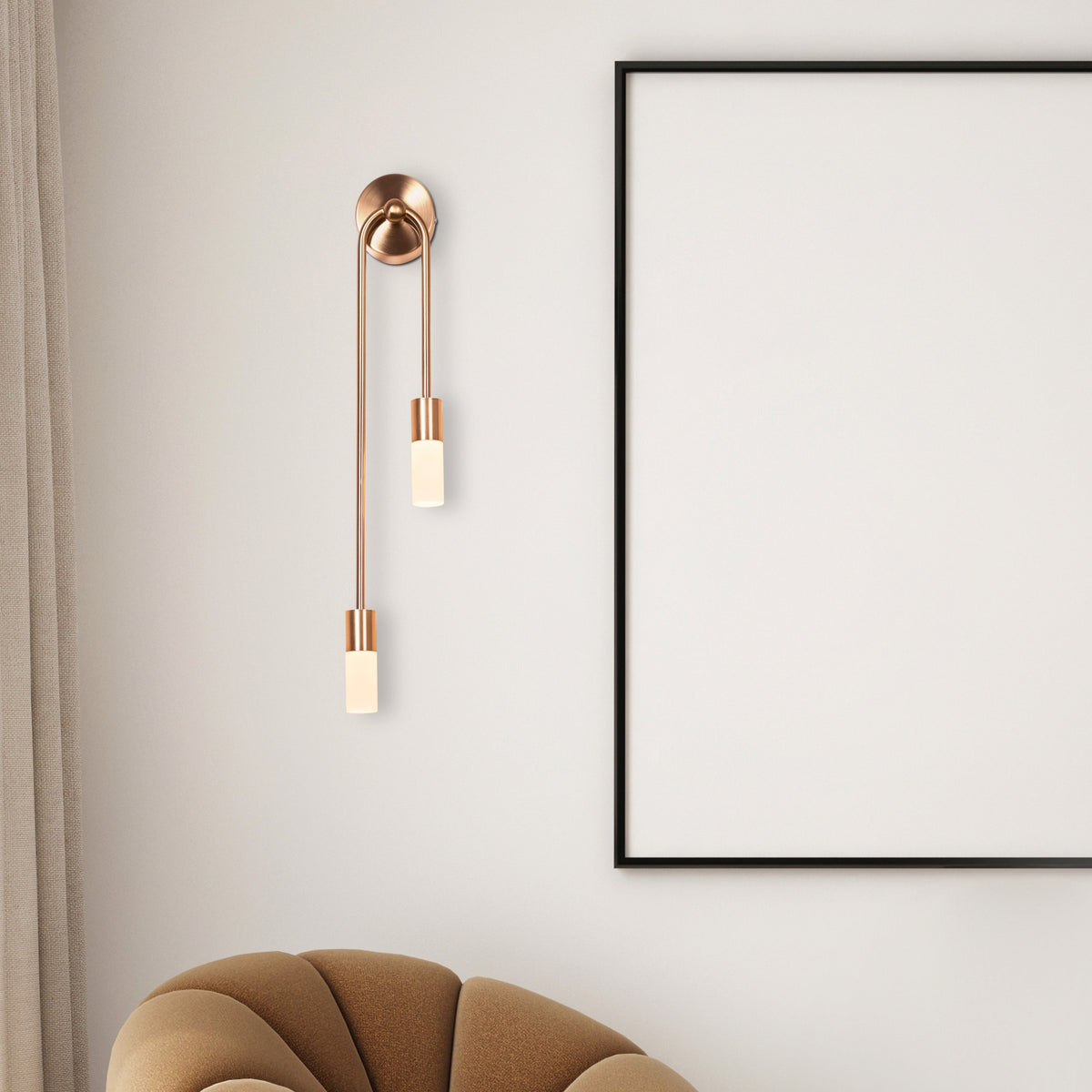 Homecoming (Large, Gold, Built-In LED) Wall Light