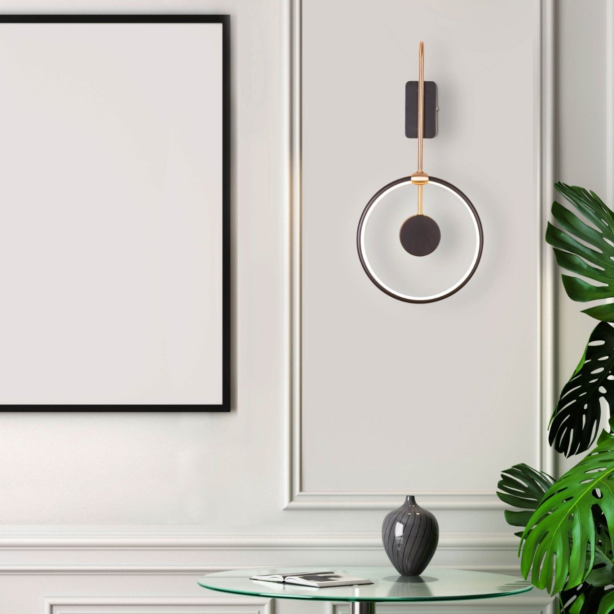 Been That Way (Black, Gold, Built-In LED) Wall Light